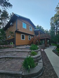 Driving up to the property