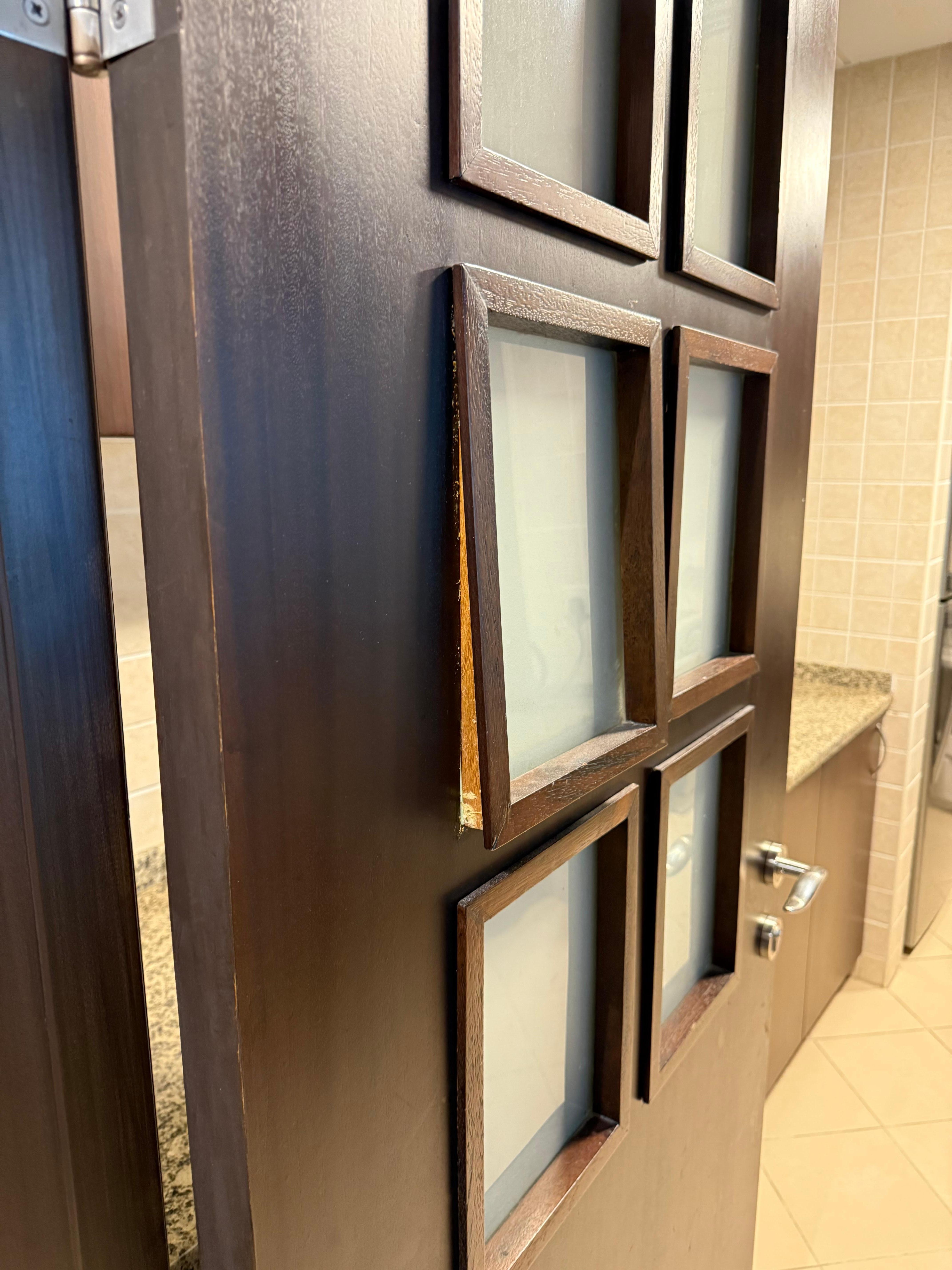 Door to kitchen falling apart