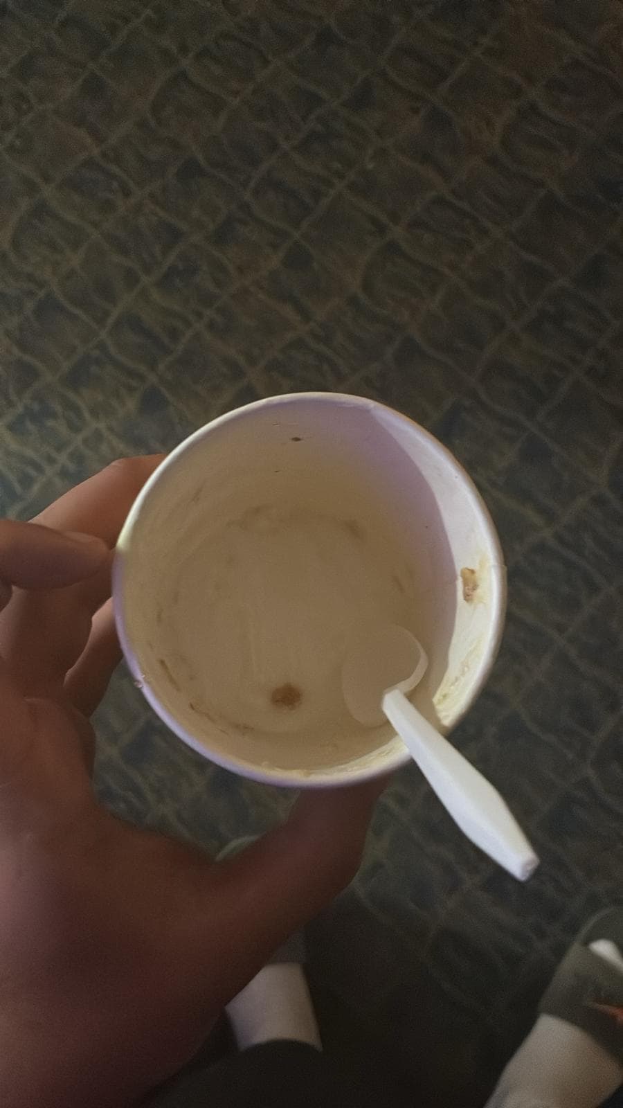 Comida de huéspedes anteriores. 