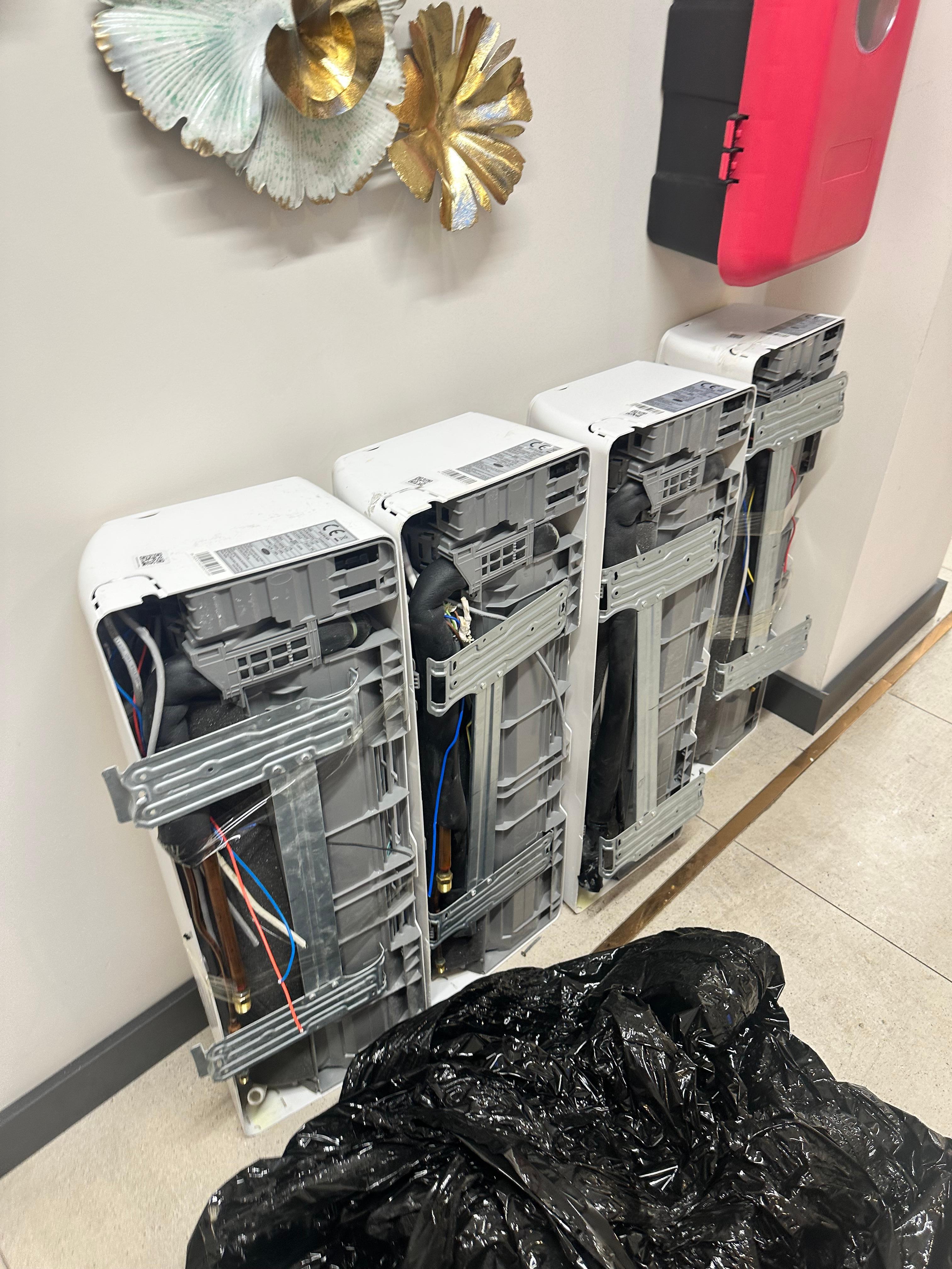 Air conditioning removed 