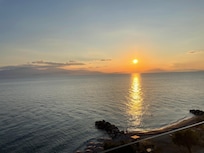 Sonnenaufgang vom Balkon