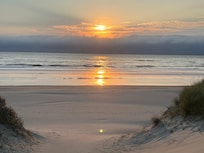 The beach down the street