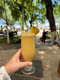 Pina colada was amazing. Tasted very fresh