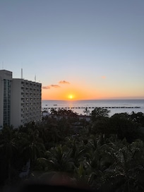 Our view from the balcony of our room.