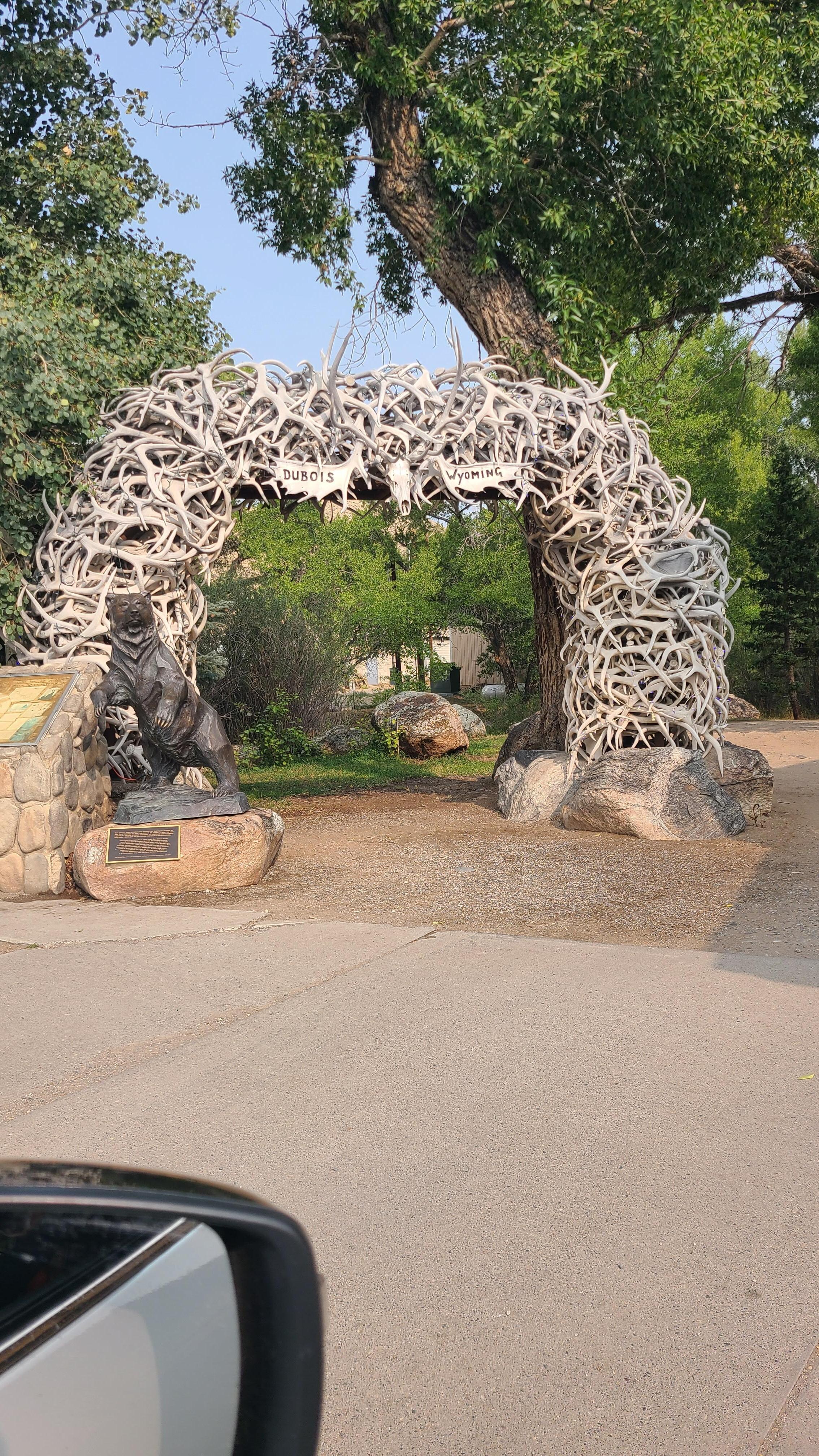 Dubois elk antler arch