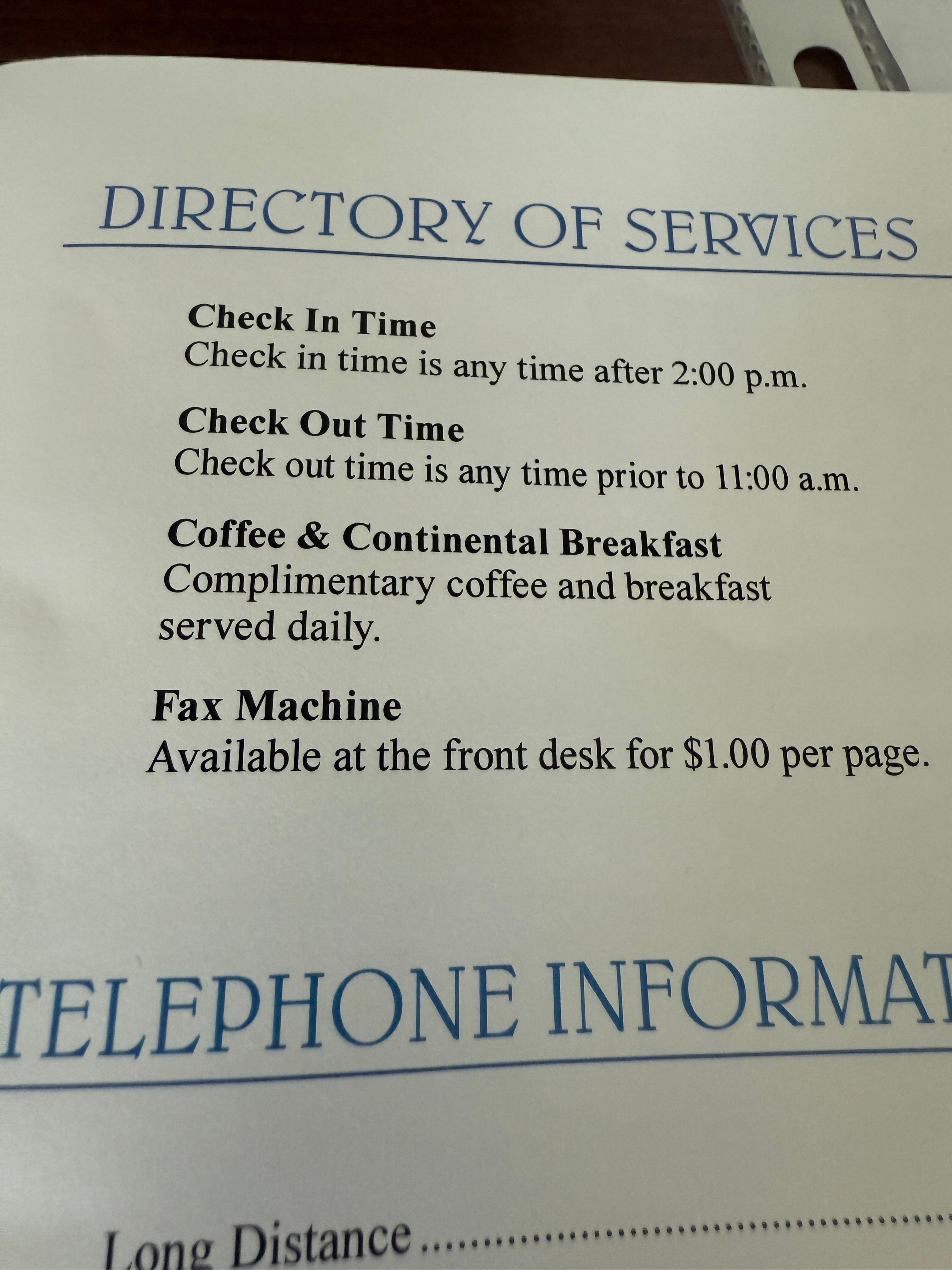 Directory of Services