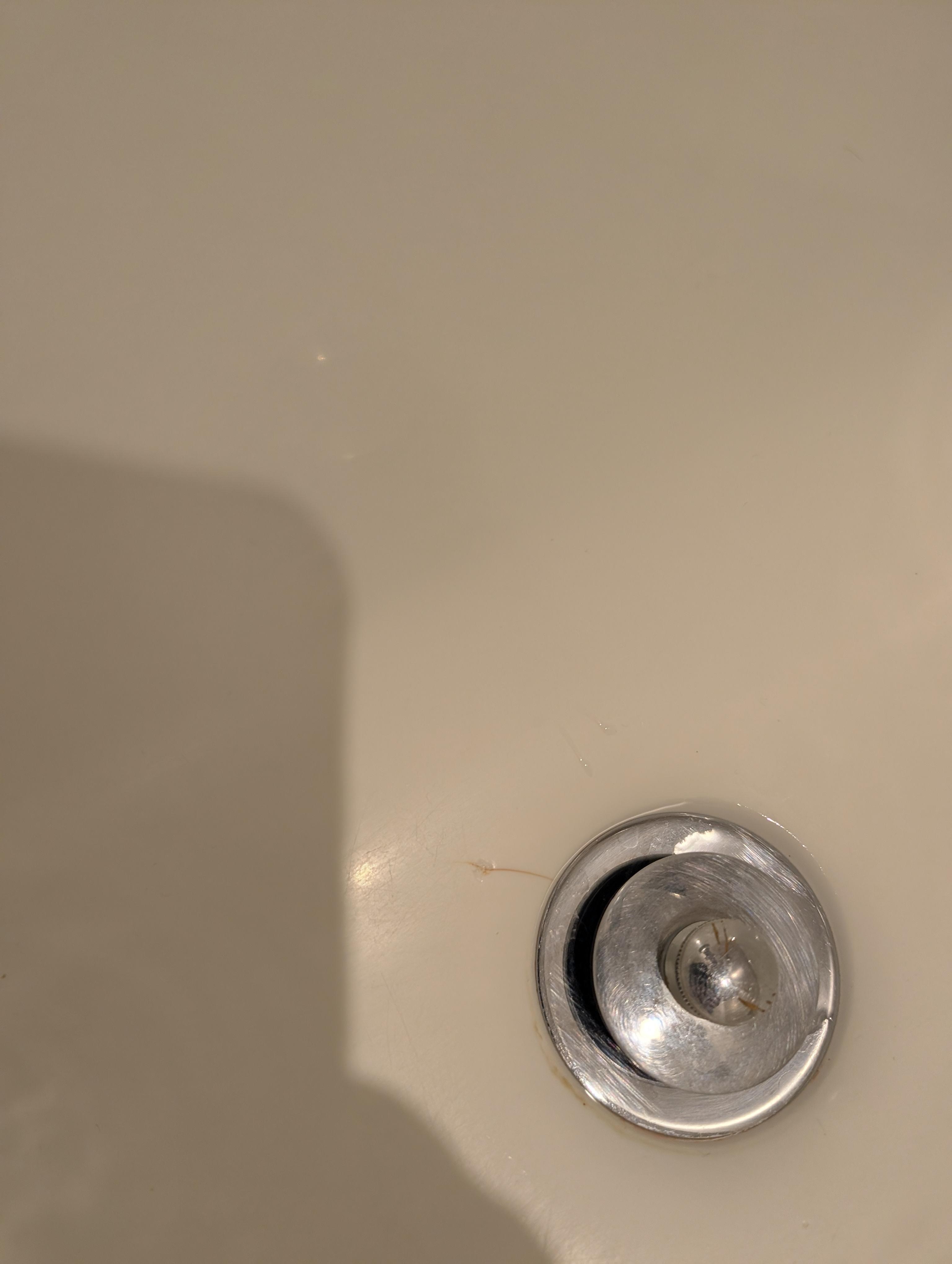 Debris in tub that was in the room when we got there.