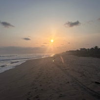 Sunset on the Oaxaca’s Pacific coast.