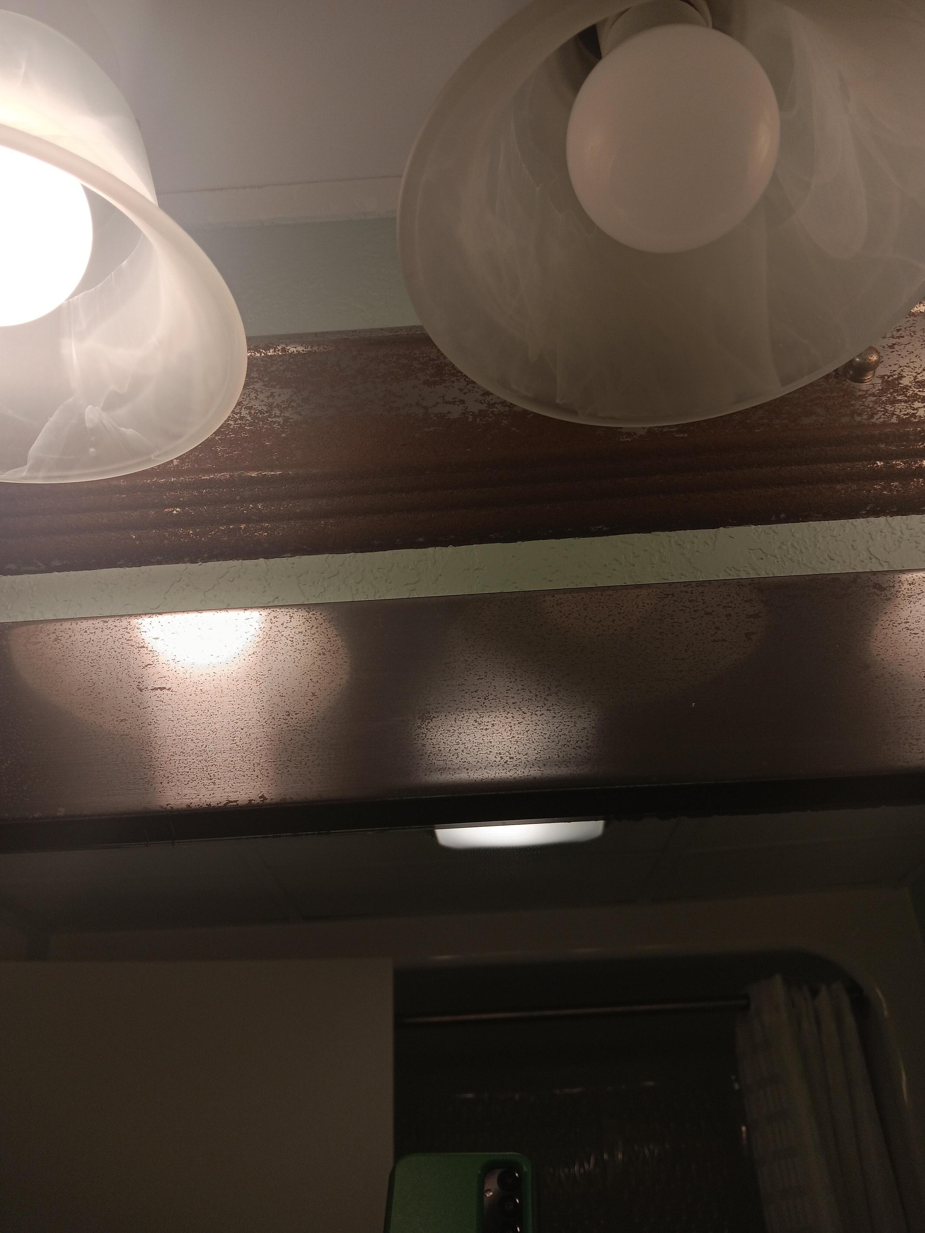 Half the lights not working and mold