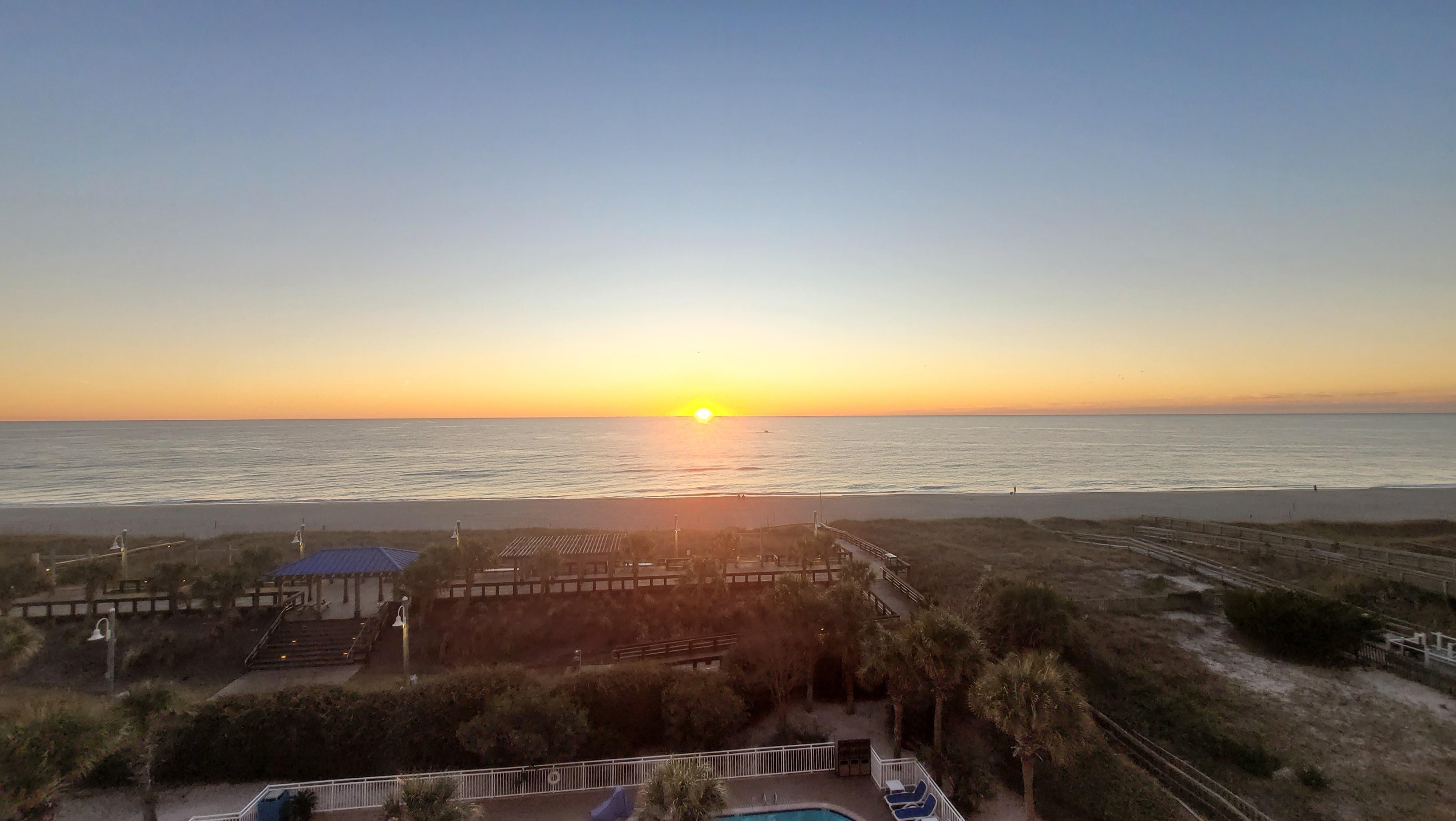 Our view from the balcony! Every room has a balcony and this view.