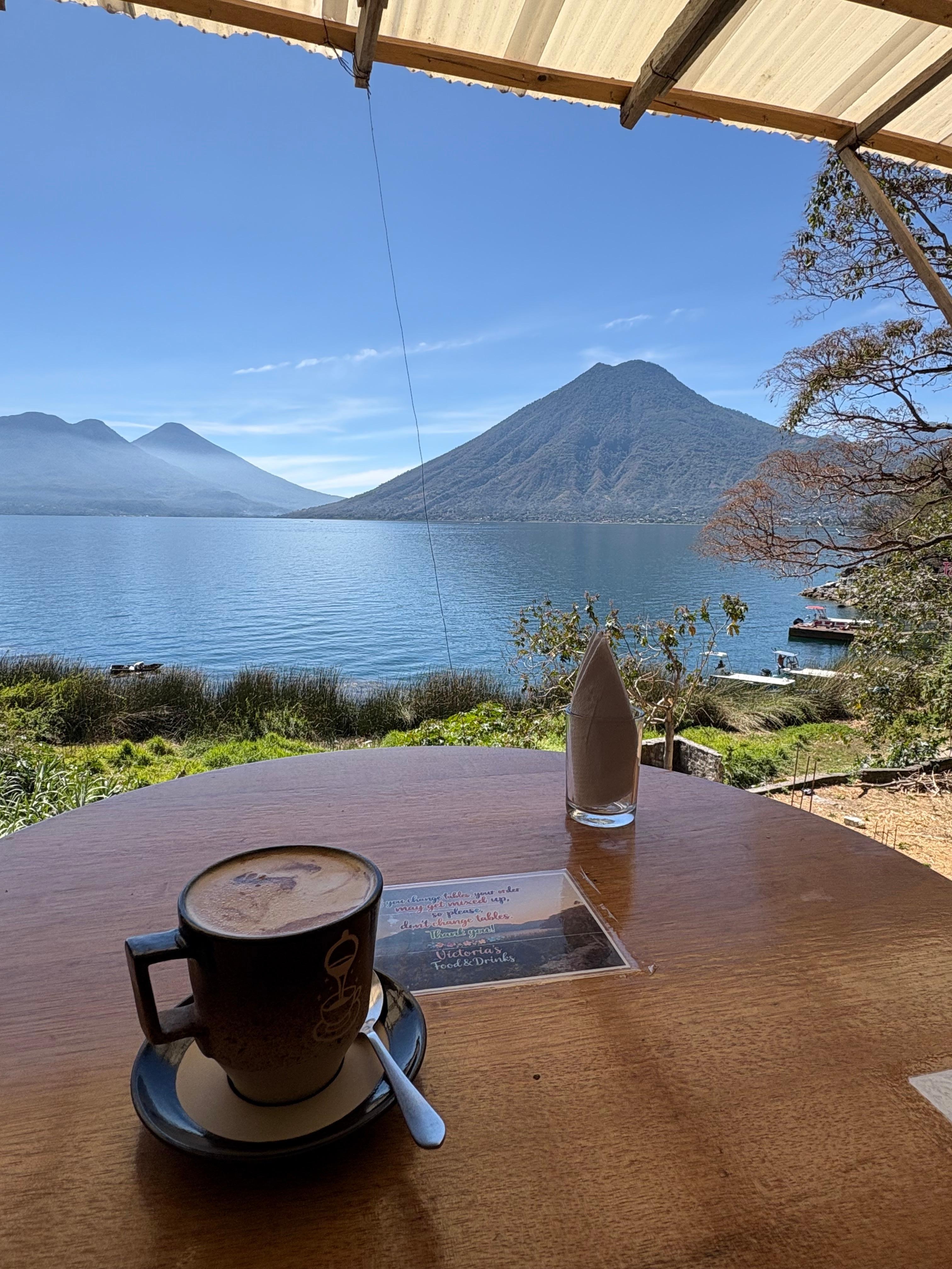 Breakfast at El Picnic with a stunning view