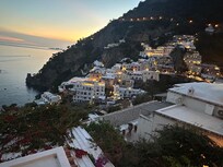 Photo of part of Positano from our terrace.. right before nightfall. Beautiful!