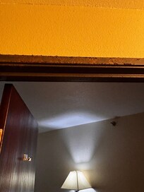 Rust on bathroom door