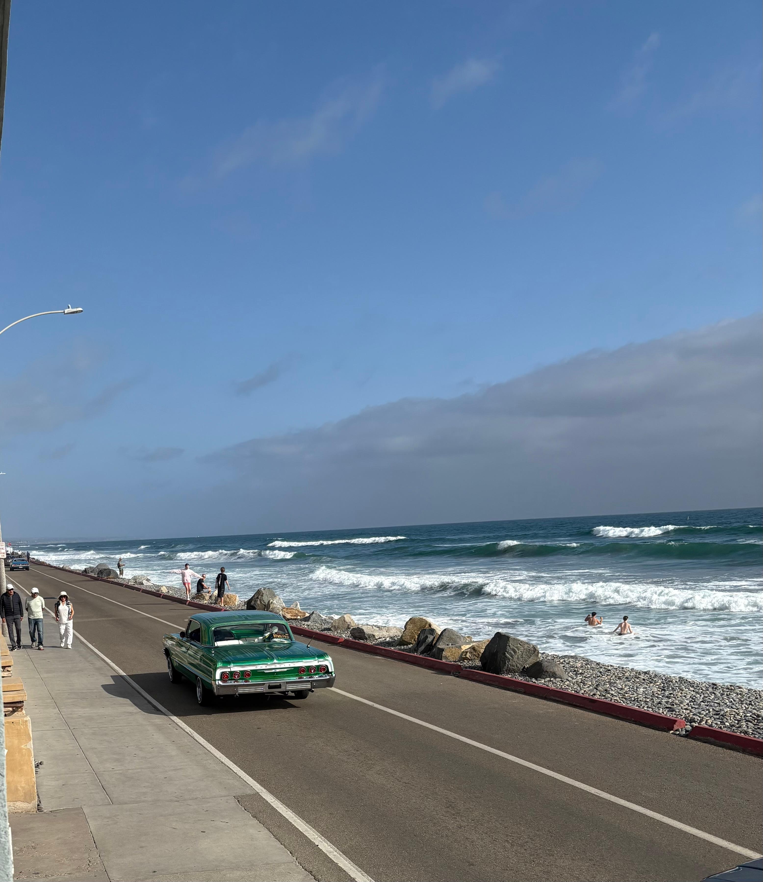 The Strand allows cars to travel across the ocean most of the day.