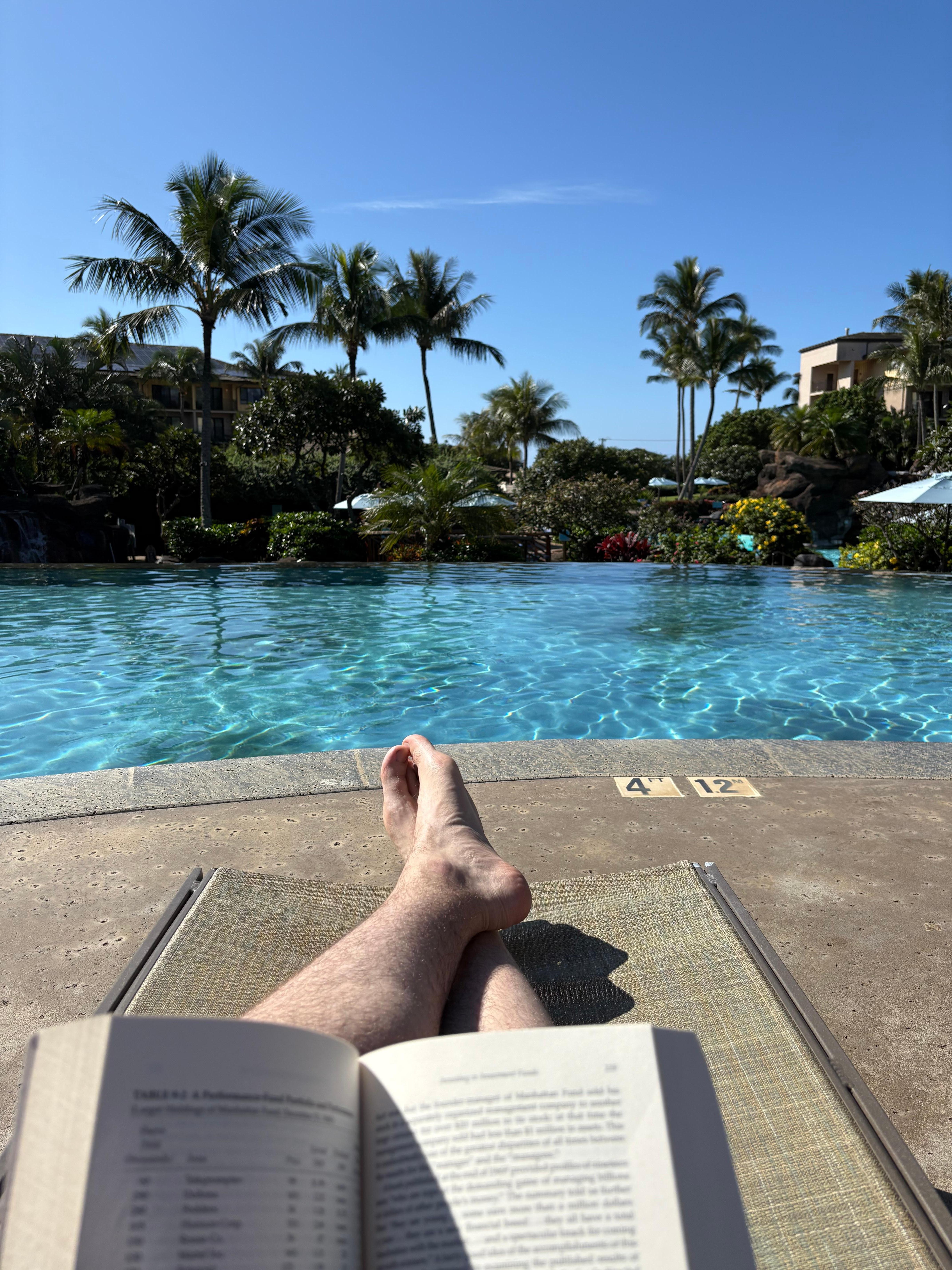Infinity Pool above the slide and lower pool
