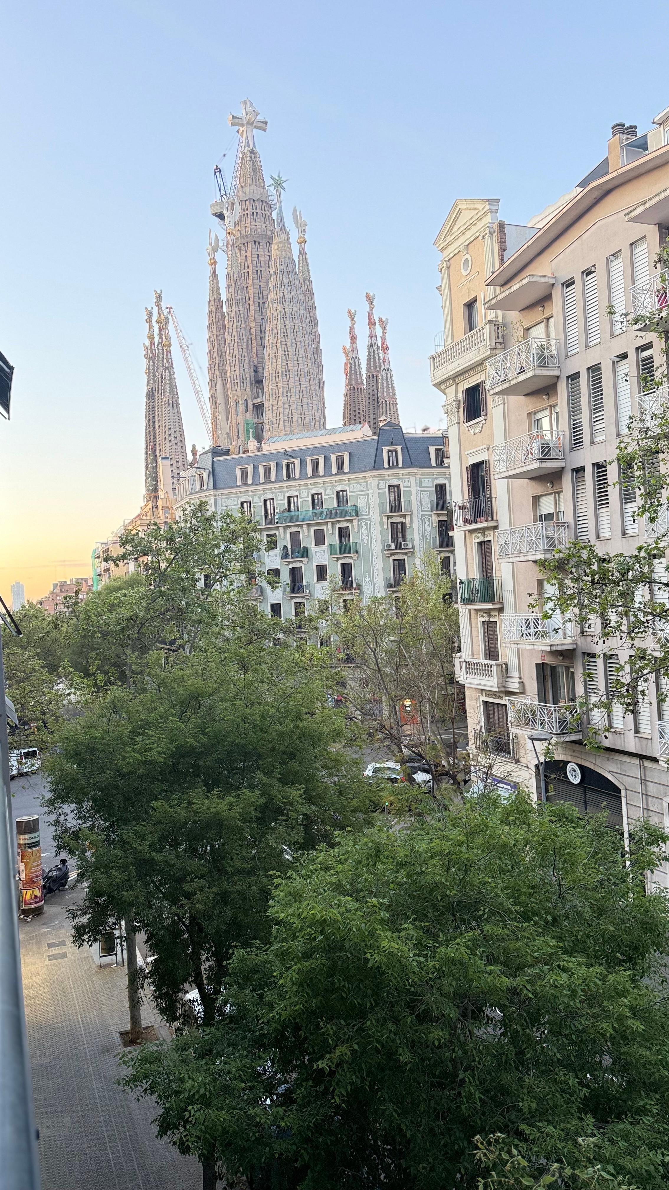 Morning view from our balcony.