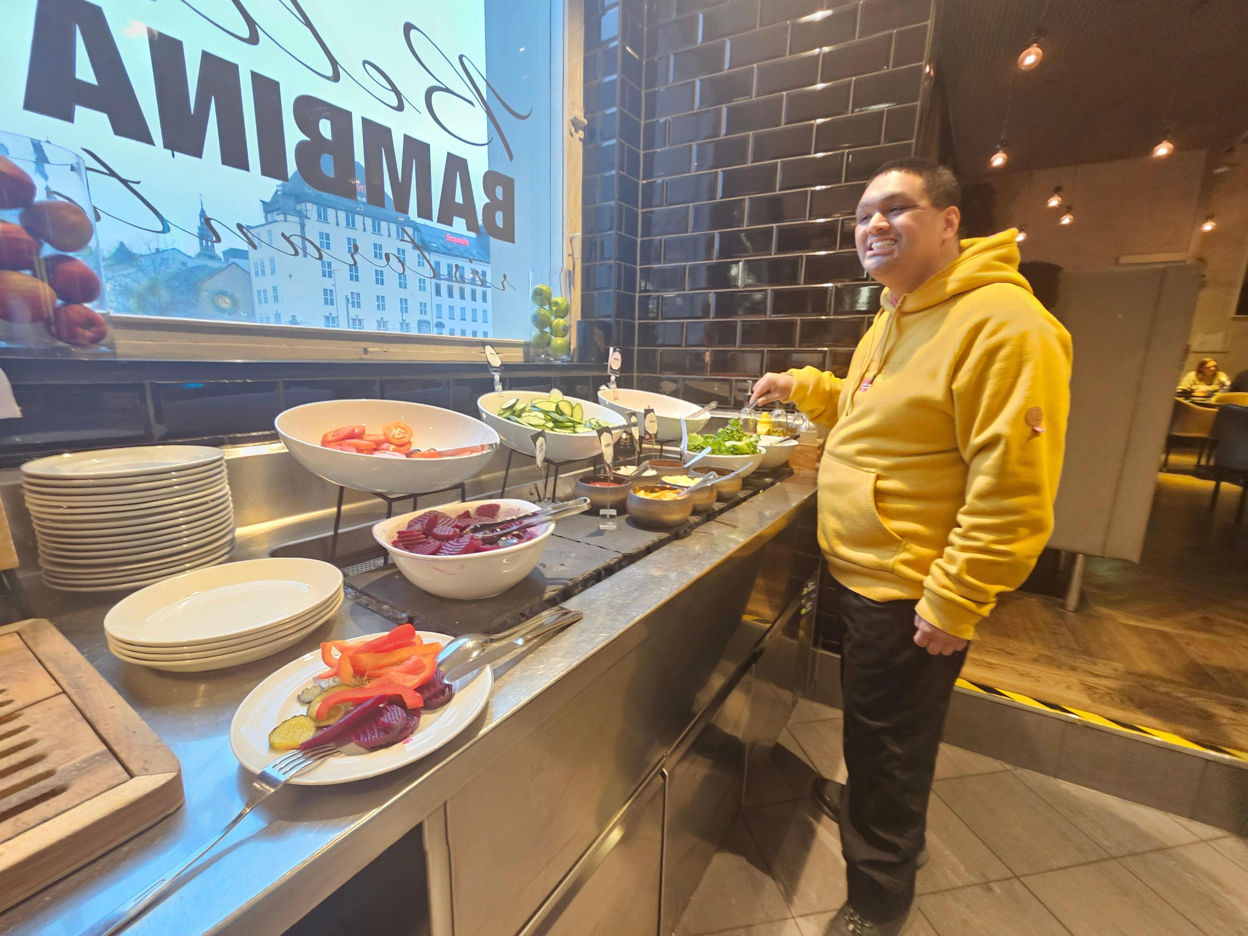 Reasonable food for breakfast. We liked it.