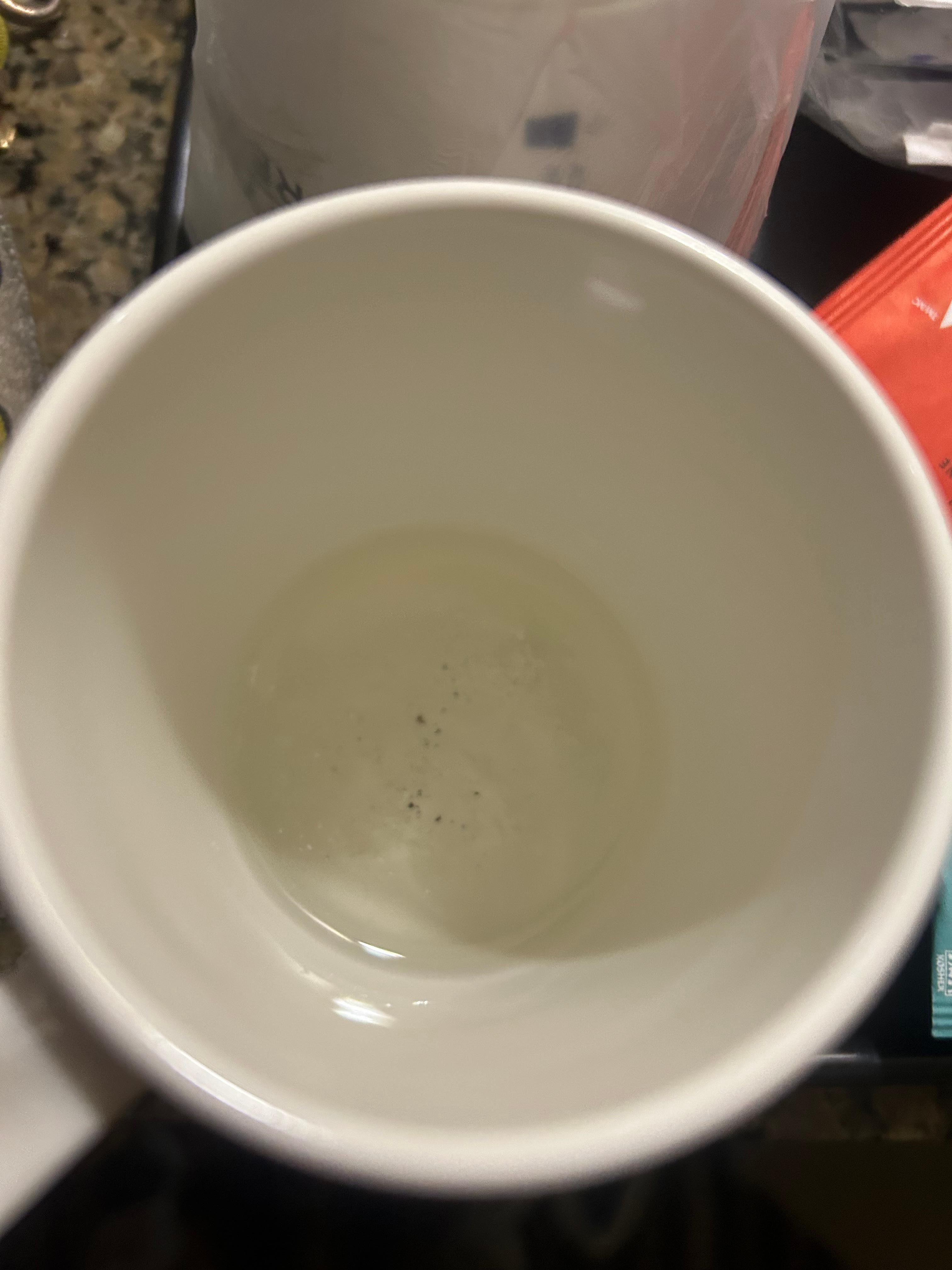 Came out of hot water setting on coffee maker