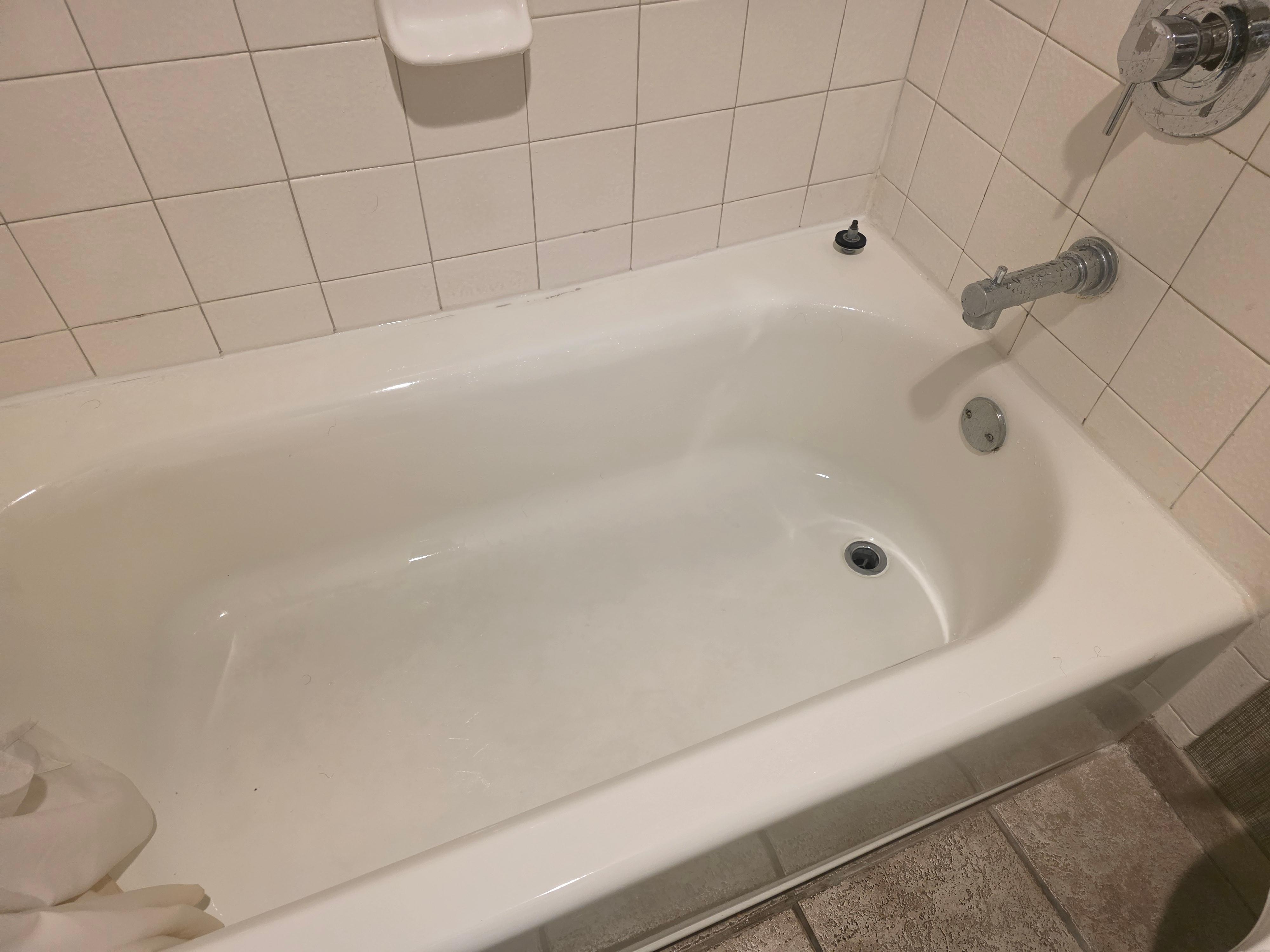 Mold around the tub
