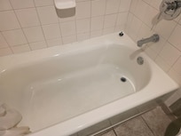 Mold around the tub