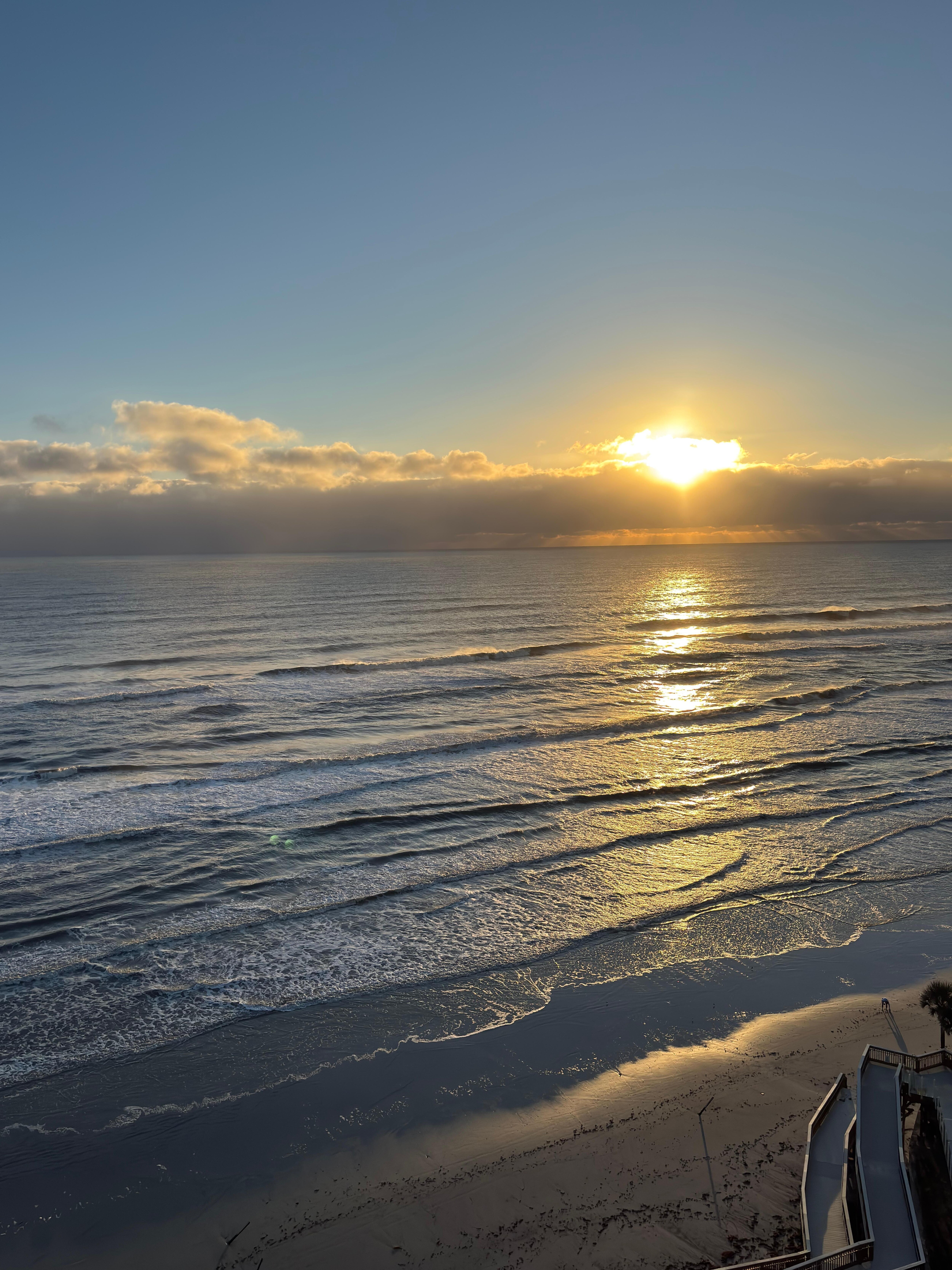 View from our room’s balcony 