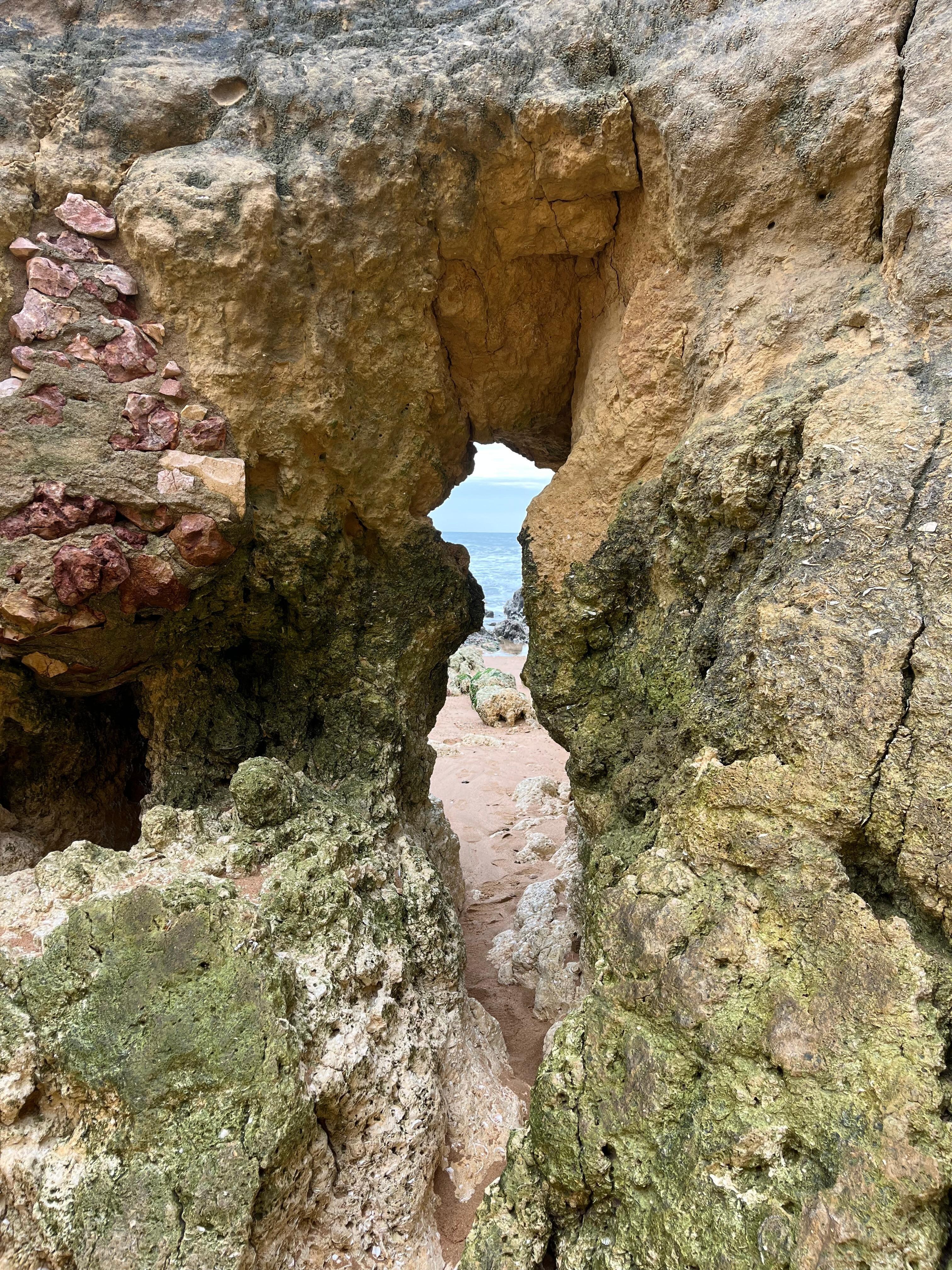 Ever changing rock and beach area