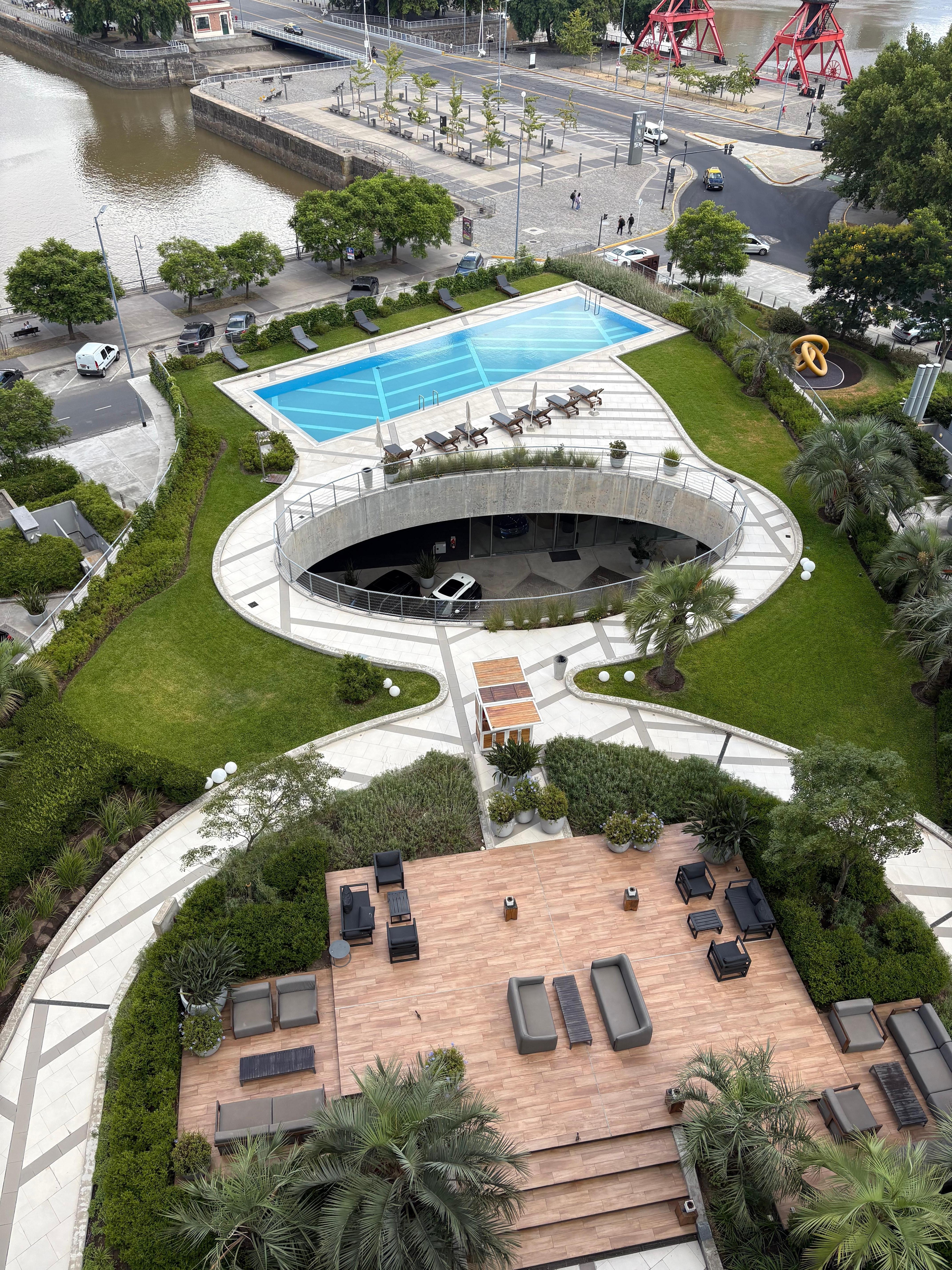 View from balcony but not hotel pool