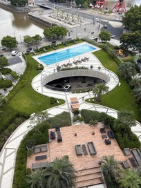 View from balcony but not hotel pool