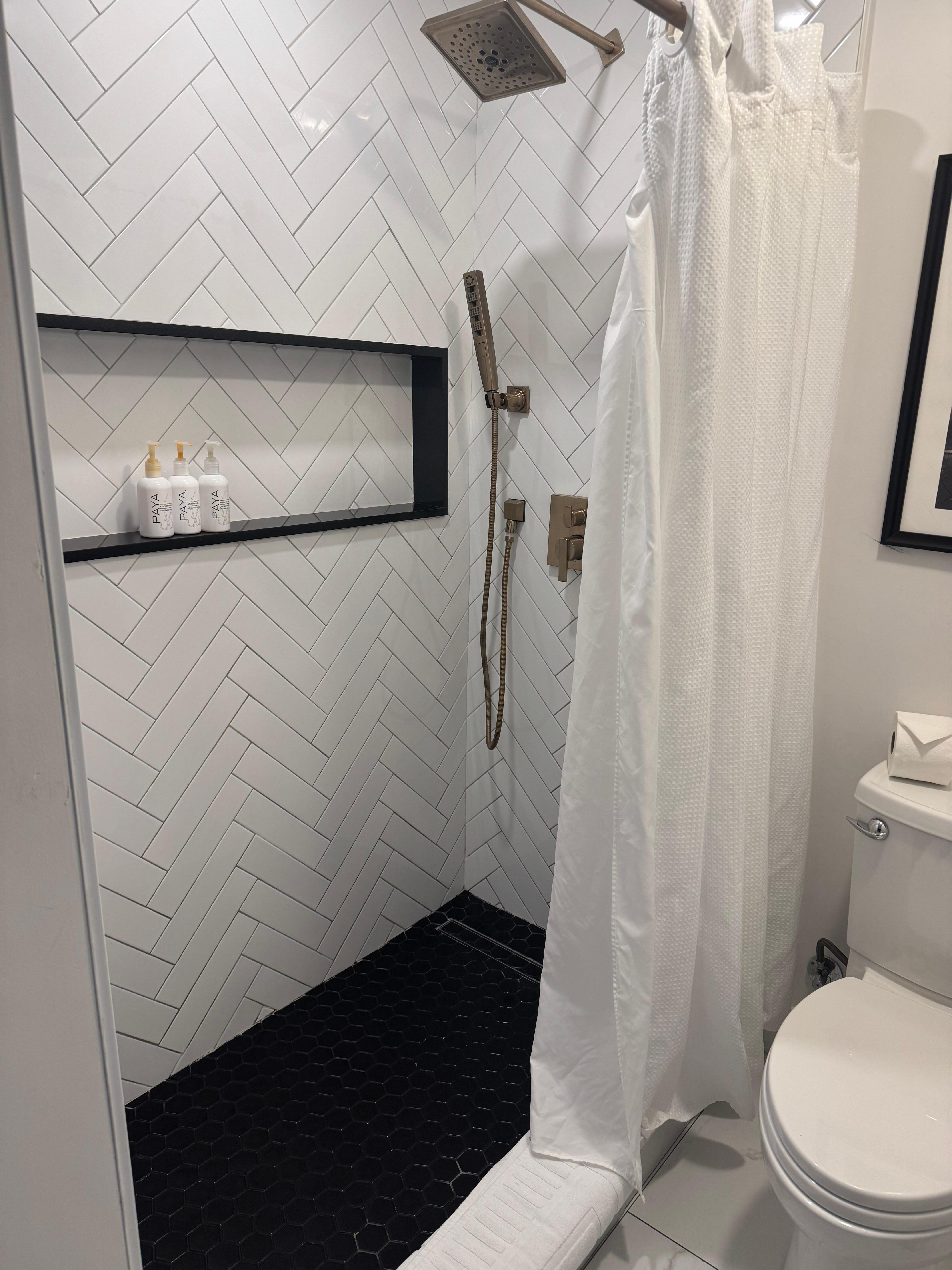 Don’t normally put in bathrooms, but this shower was awesome