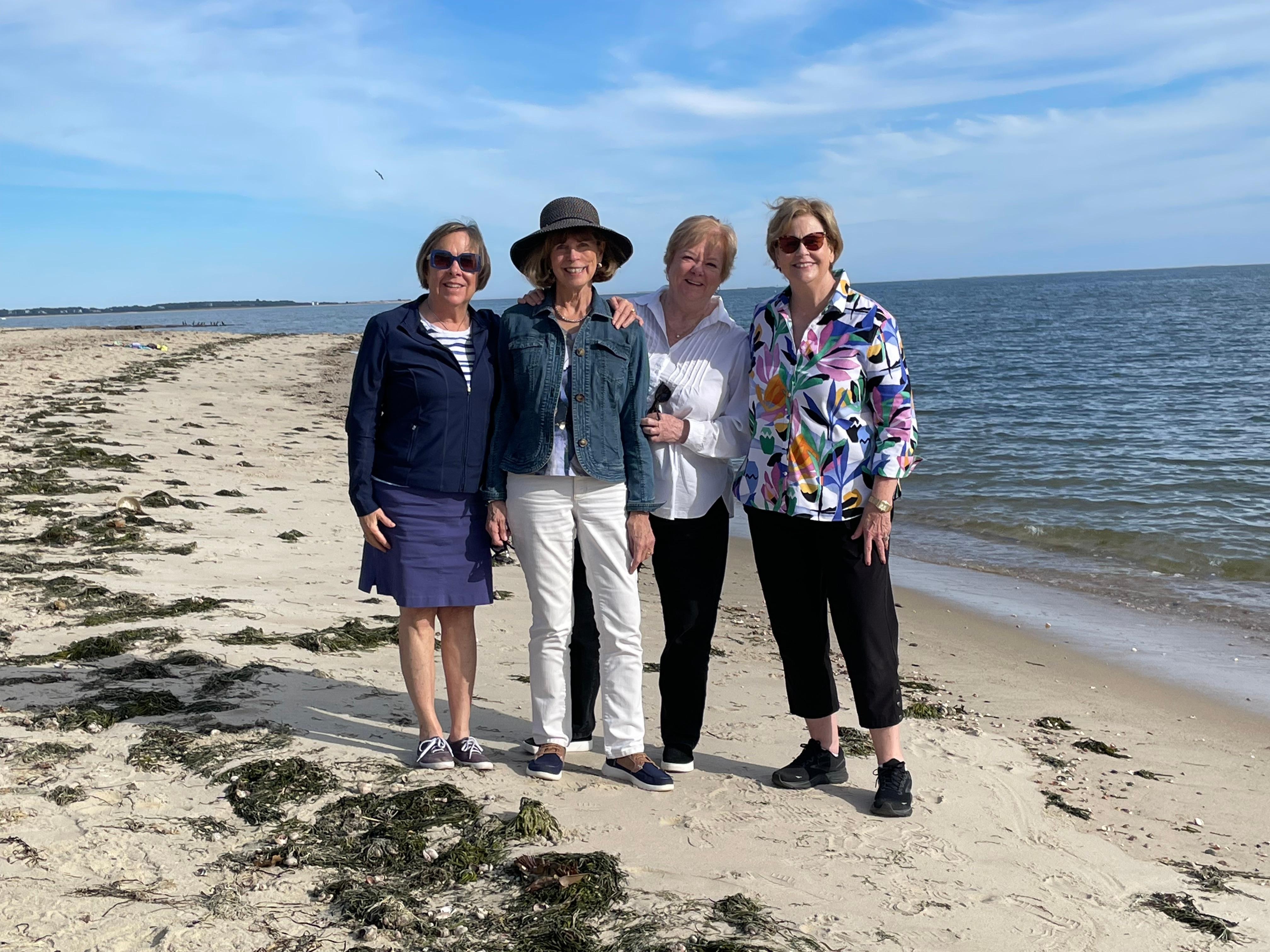 The four of us on Forest Beach