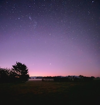 View from the porch. Great night sky viewing.