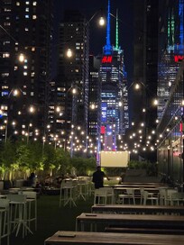 View of Times Square from bar