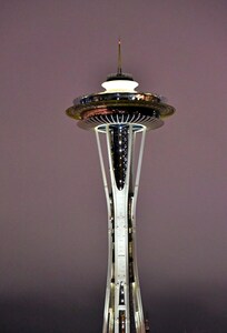 The Space Needle from the rooftop terrace.