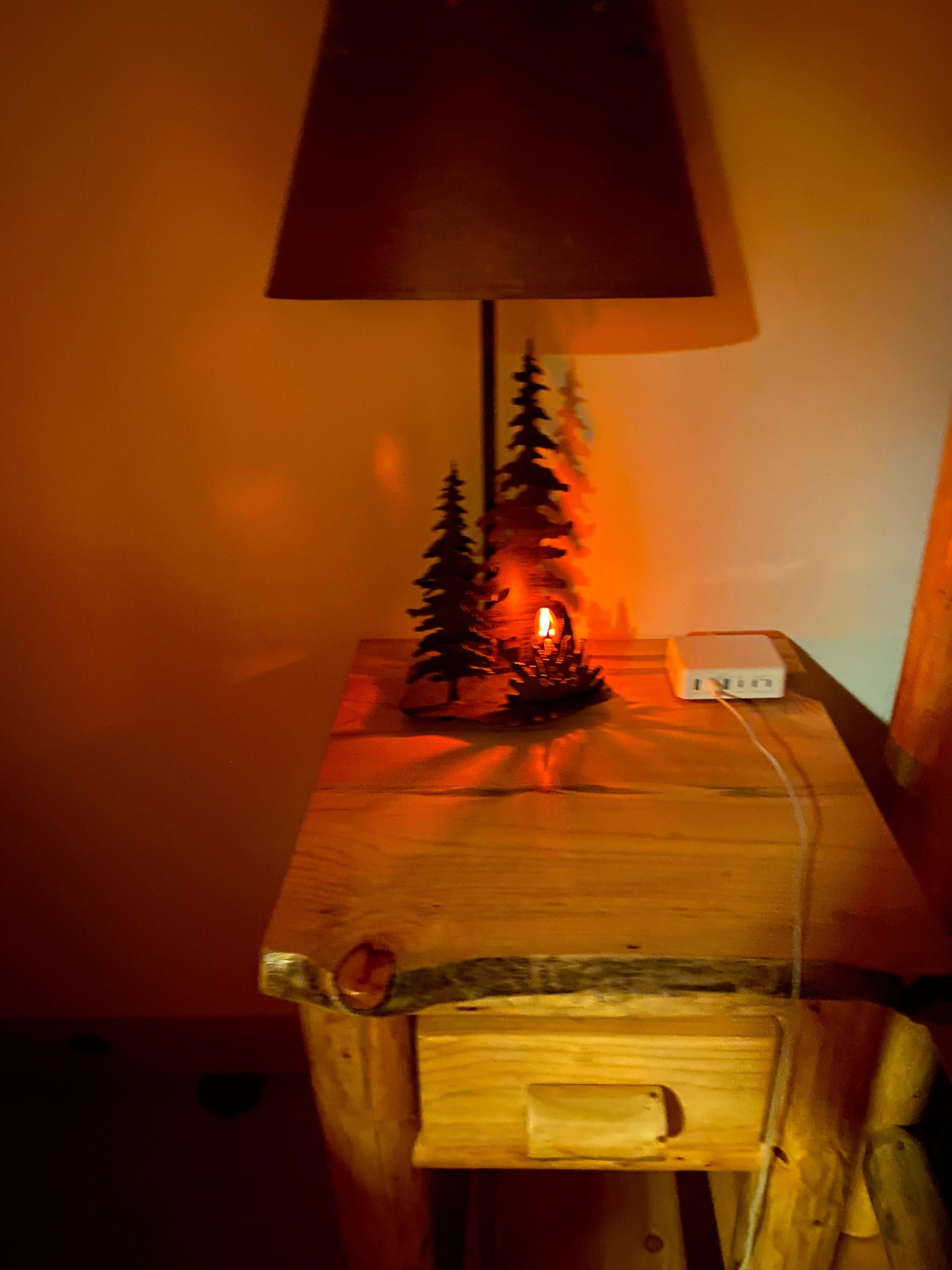 Lamp to add to log cabin feel