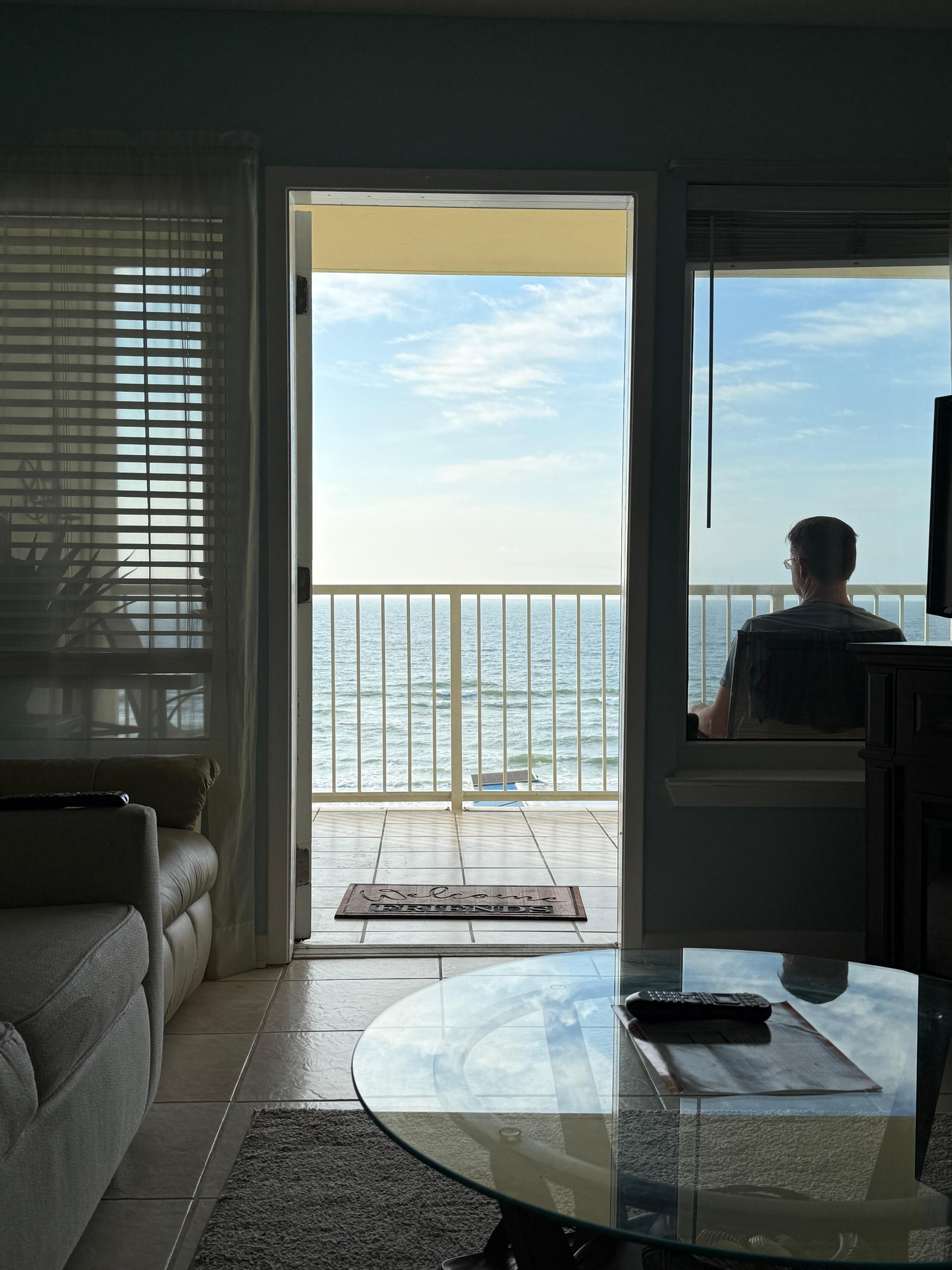 View from inside the condo. Perfection! 