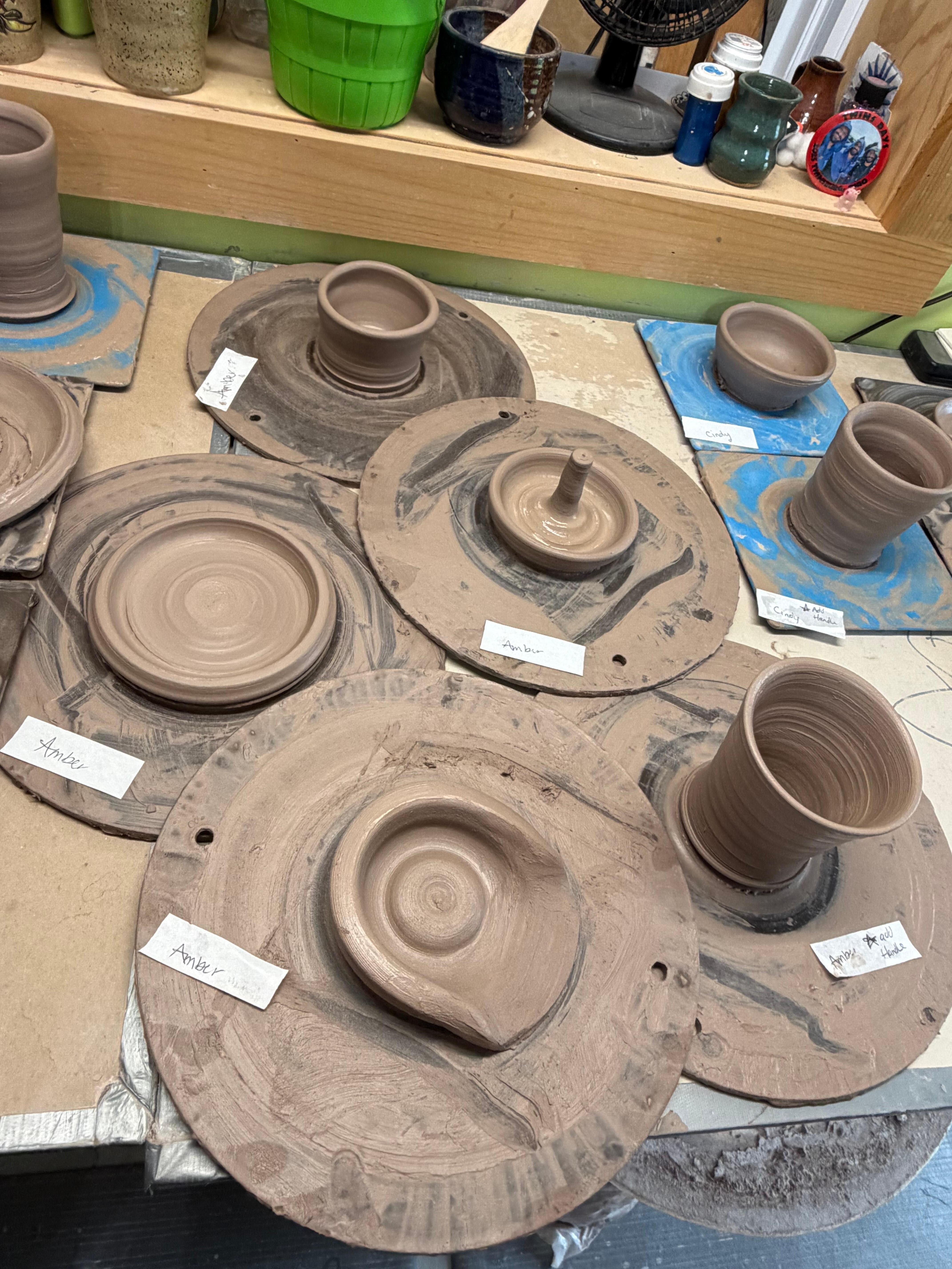 Pottery we made at Betelgeuse Pottery