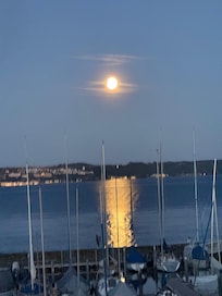 Moon rise from the balcony.