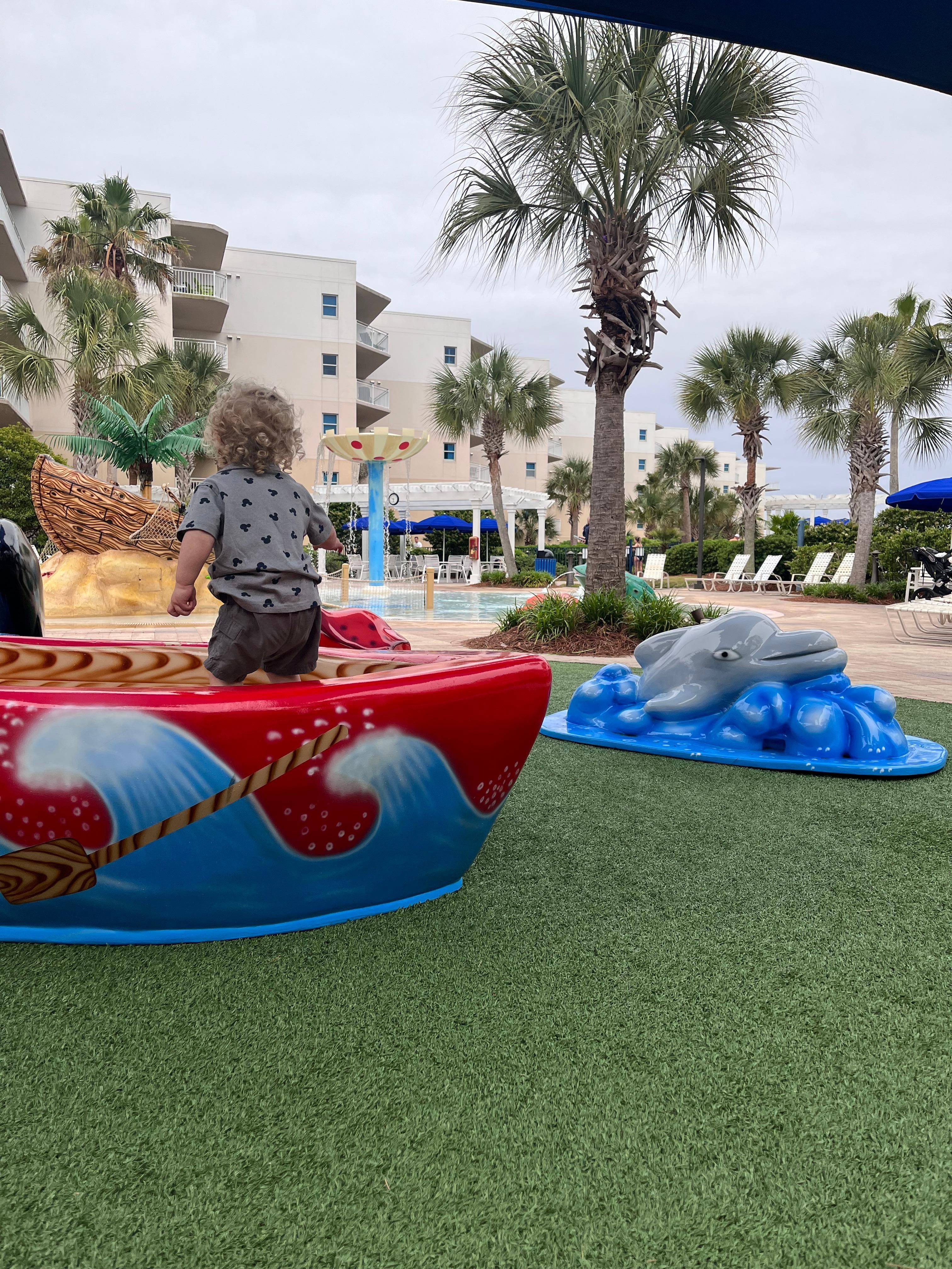 The toddler playground right outside our condo