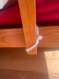 Had to use a cable tie on bunks as was loose and screw was threaded