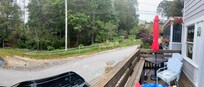 View of woods from deck