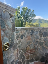 The lovely outdoor shower