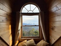 View from primary bedroom, upstairs.