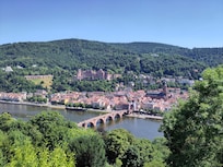 Blick auf Heidelberg vom Philosophenweg aus