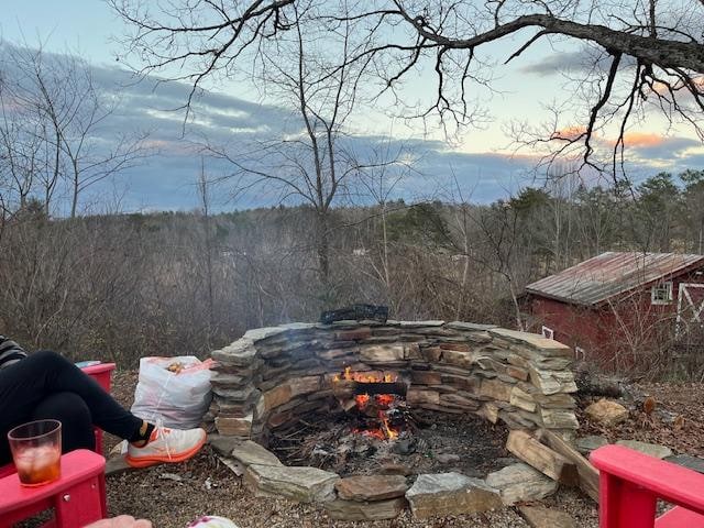 Beautiful view from the firepit.