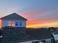 View from roof deck pool.