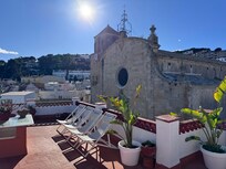 Attic room balcony view