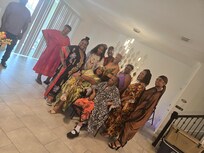 Comfortably lounging around. Enjoying our mother