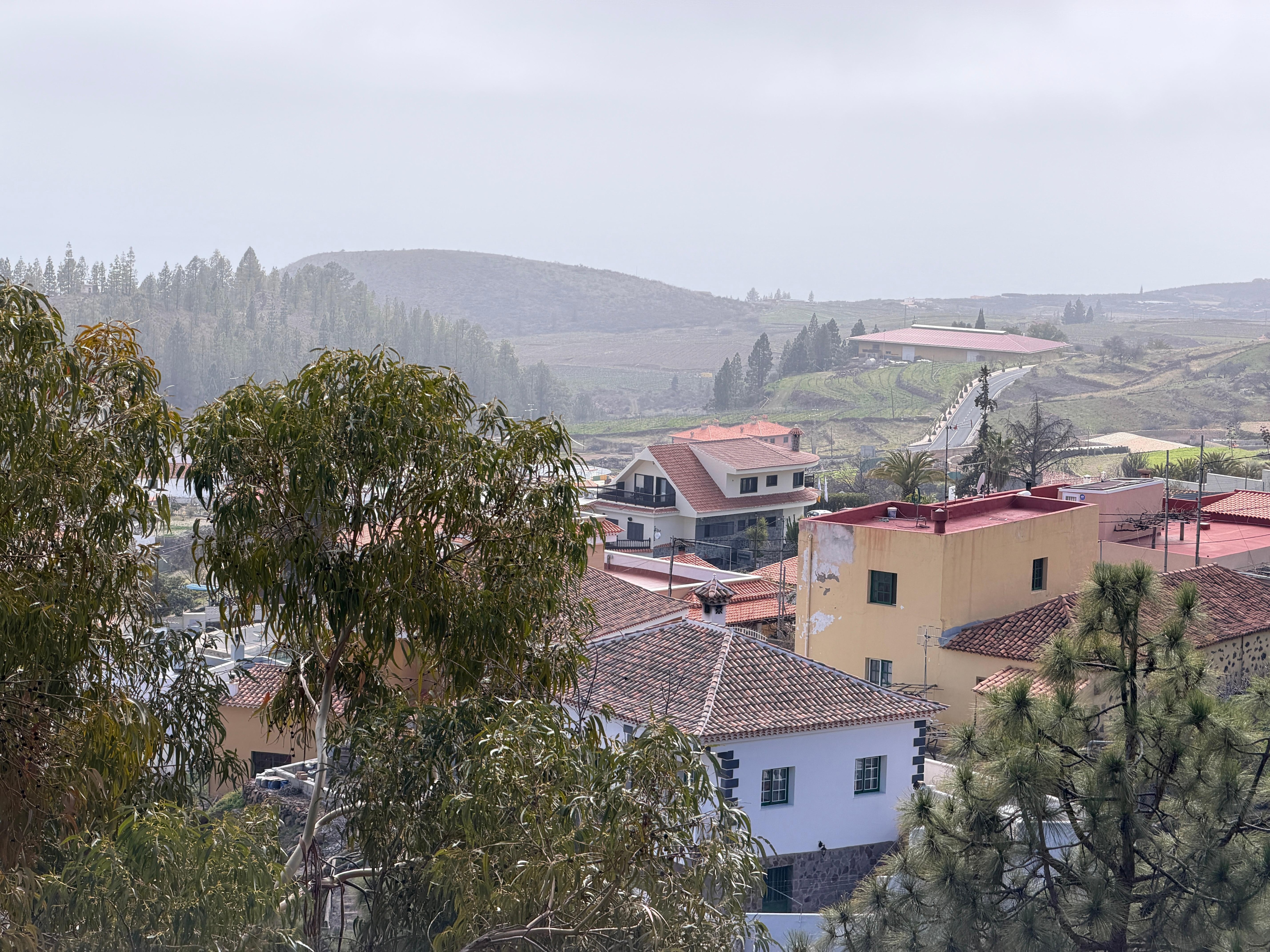 The hotel from the village 
