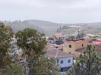 The hotel from the village