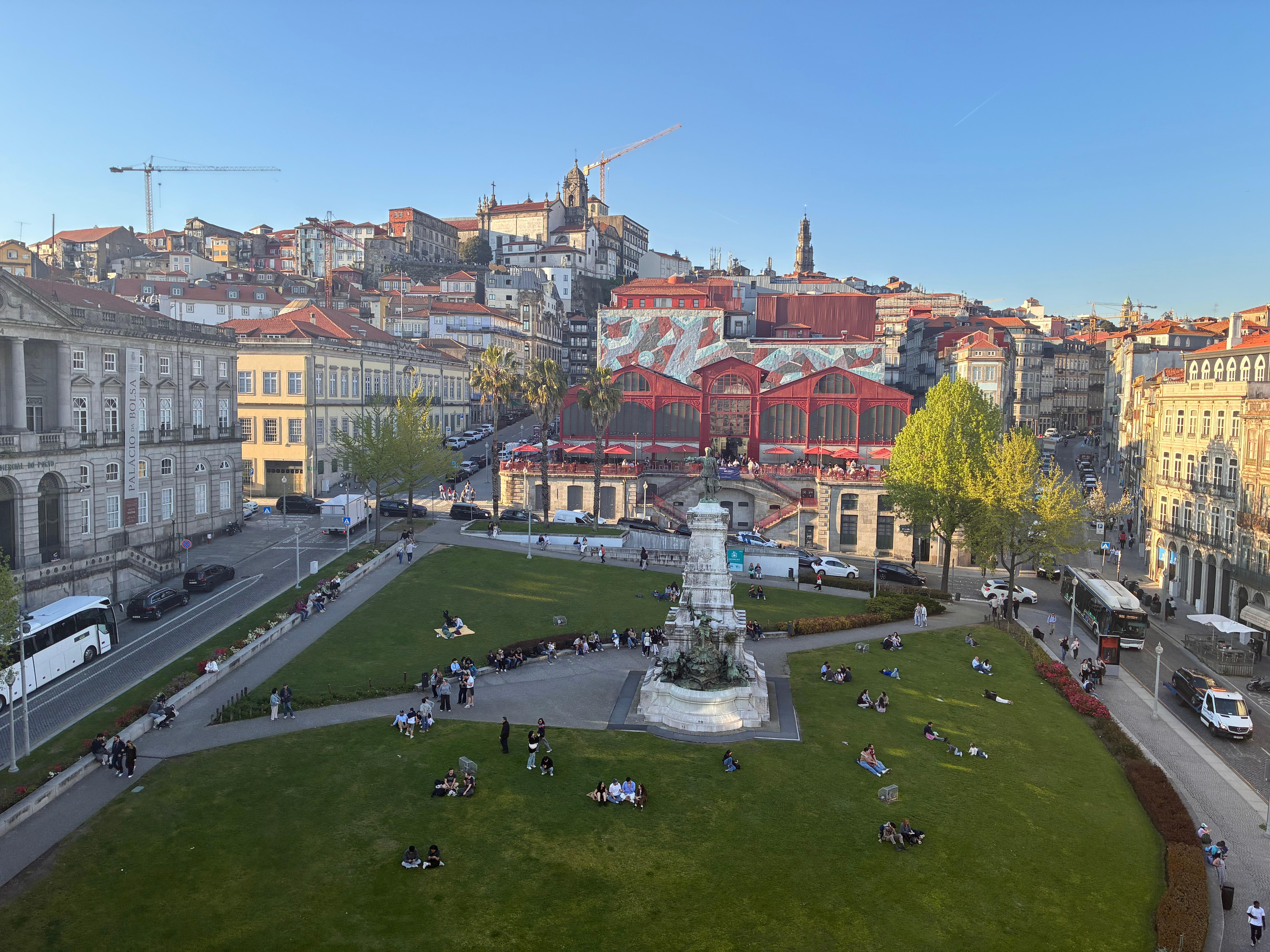 Looking out the front terrace. Great place for our kids to toss football.